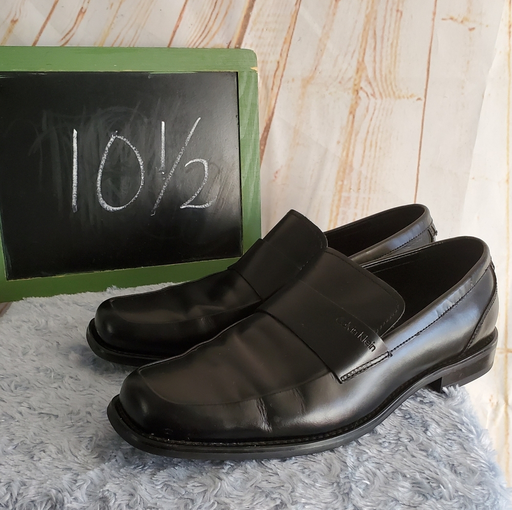 Calvin Klein Hervey Black Loafers Size 10 1/2